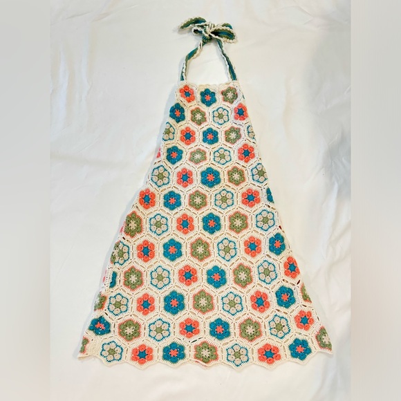 Show Me Your Mumu happy halter Crochet Mini Dress Size XXL - Picture 2 of 9